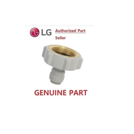 4932JA3018A LG FRIDGE WATER TUBE CONNECTOR 1/4" TUBE TO TAP 3/4"BSP - WATER FILTER DISTRIBUTORS