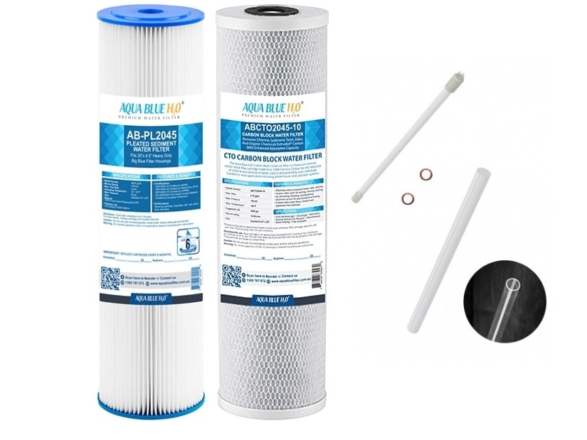 COMPLETE WHOLE HOUSE WATER FILTER SYSTEM WITH UV WATER FILTER – LARGE HOUSE UVG CWP55