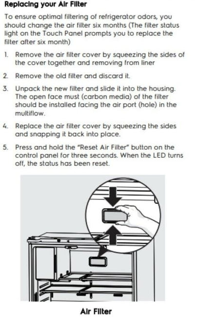 Electrolux Westinghouse  Air Filter 242047806 PUREAIR ULTRA II FILTER