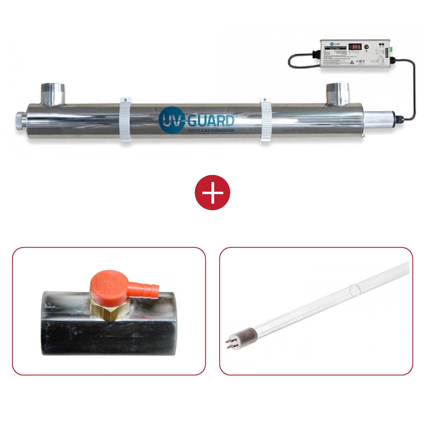 UV Guard UVG SLT80 Whole House Ultraviolet Light System - 141 LPM 80 Watt