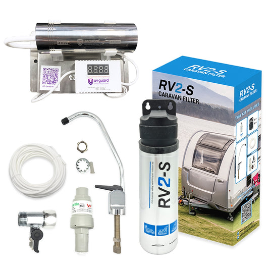 Mobile Home Water Filter System AB Caravan Filter  with Dedicated faucet Set