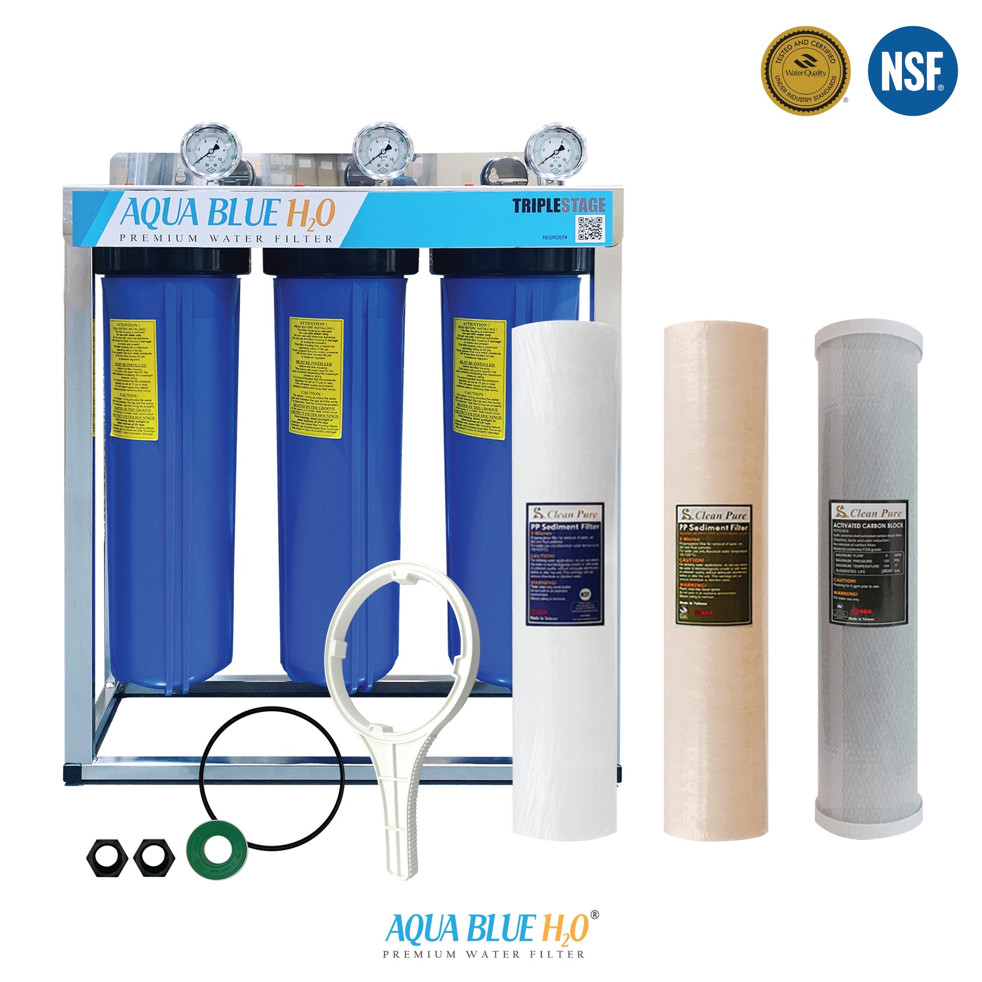 Whole house water system with RO purification system