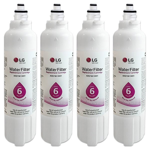 4x LG ADQ73613401 / LT800P Genuine Fridge Filter - WATER FILTER DISTRIBUTORS