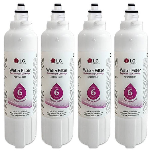 4x LG ADQ73613401 / LT800P Genuine Fridge Filter - WATER FILTER DISTRIBUTORS