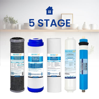 5 Stage Reverse Osmosis system replacement filter kit - WATER FILTER DISTRIBUTORS