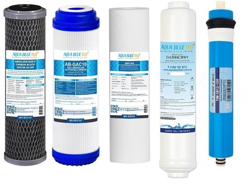 5 Stage Reverse Osmosis system replacement filter kit - WATER FILTER DISTRIBUTORS