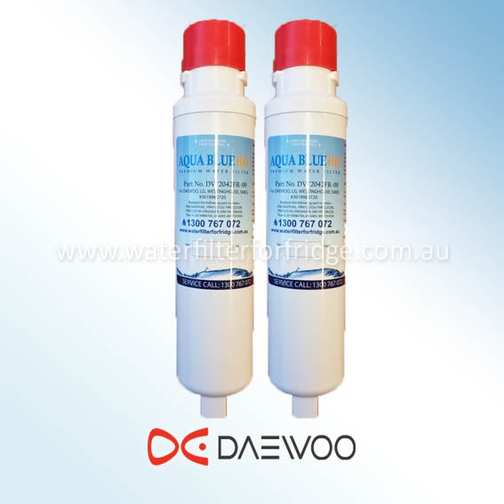 AQUA BLUE H20 DW2042FR-09﻿-WF DAEWOO SMEG WESTINGHOUSE Compatible Replacement Fridge Filter Cartridge