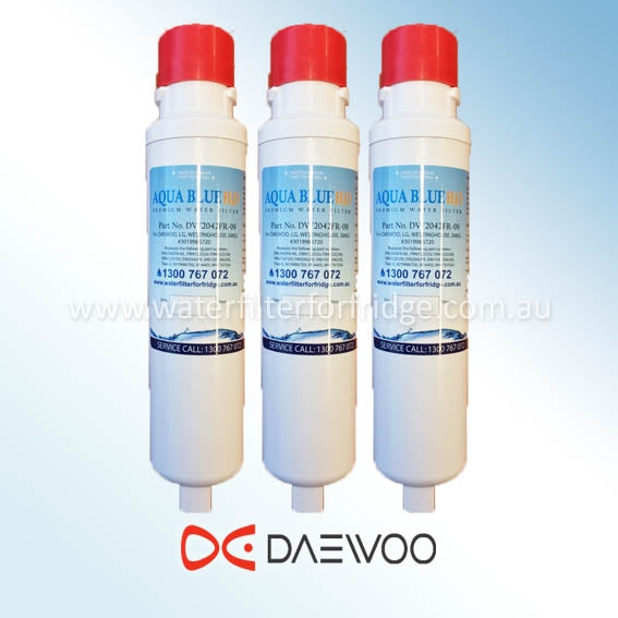 AQUA BLUE H20 DW2042FR-09﻿-WF DAEWOO SMEG WESTINGHOUSE Compatible Replacement Fridge Filter Cartridge