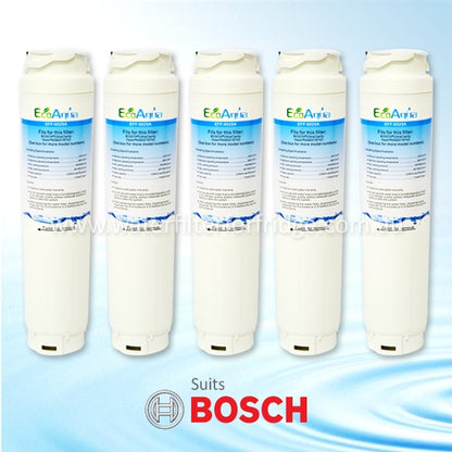 5 x ECO AQUA GENERIC FRIDGE WATER FILTER FOR BOSCH 740570- 9000077095 9000077096