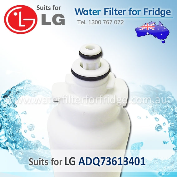 LG Replacement ADQ73613401, LT800P Fridge Filter by Aqua Blue H2O