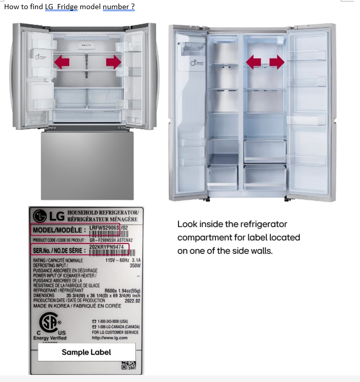 LG ADQ36006101 LT700P Genuine Fridge Filter