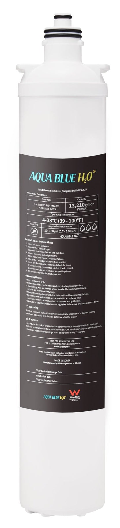 AB - C - COMPLETE High Flow Inline Under Sink Filter System 0.1 Micron - WATER FILTER DISTRIBUTORS