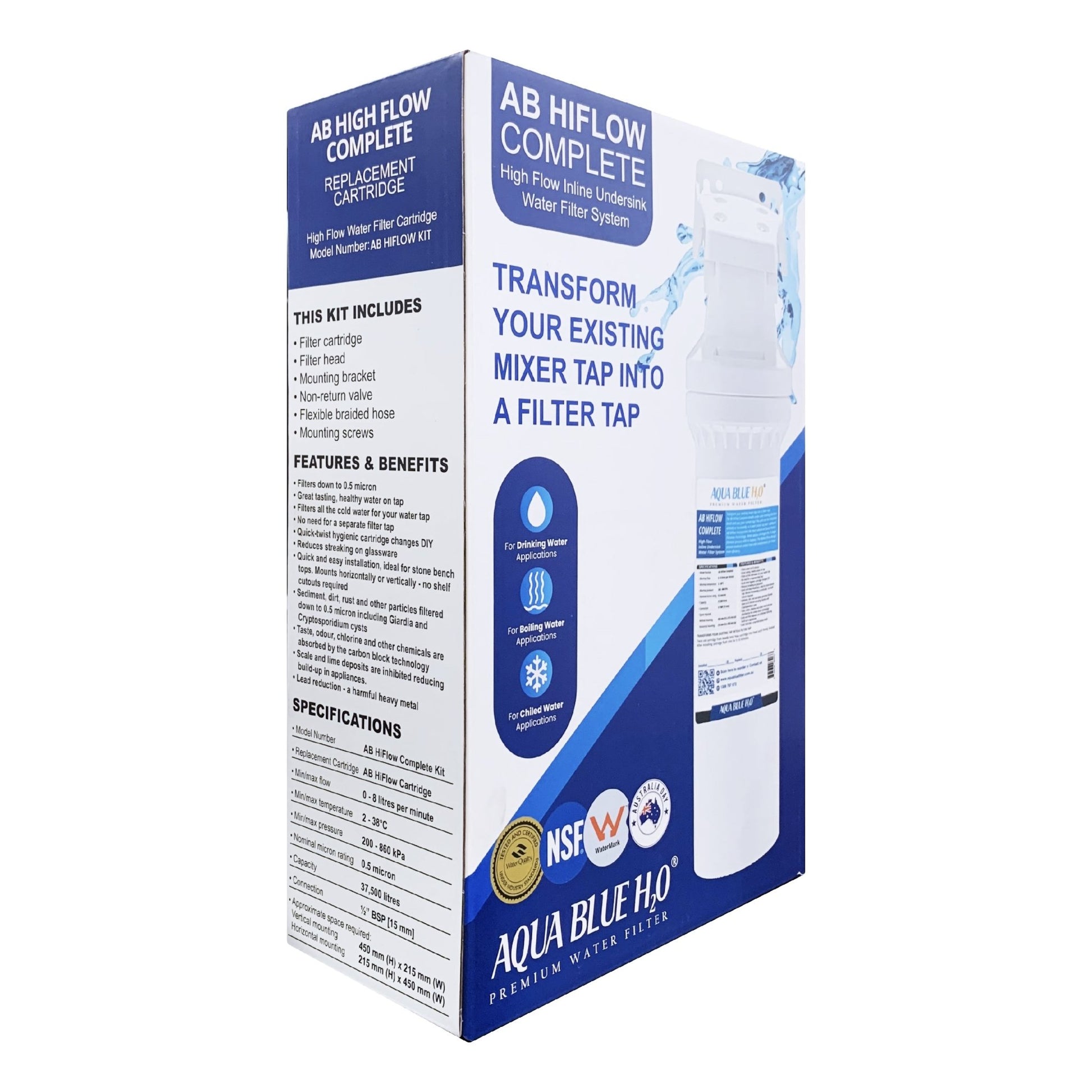 AB HI FLOW CARTRIDGE WITH HEADER KIT - WATER FILTER DISTRIBUTORS