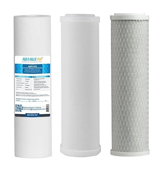 AB3STAGE Undersink filter set with Ceramic Sediment and Coconut carbon block filter - WATER FILTER DISTRIBUTORS