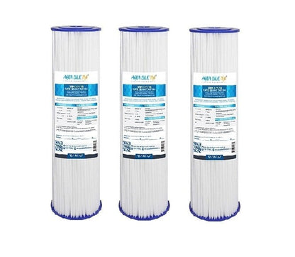 ABPL1025 - 5M Pleated Sediment Water Filter Cartridge 2.5 x 10 inch 5 Micron by Aqua Blue H20 - WATER FILTER DISTRIBUTORS