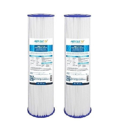 ABPL1025 - 5M Pleated Sediment Water Filter Cartridge 2.5 x 10 inch 5 Micron by Aqua Blue H20 - WATER FILTER DISTRIBUTORS