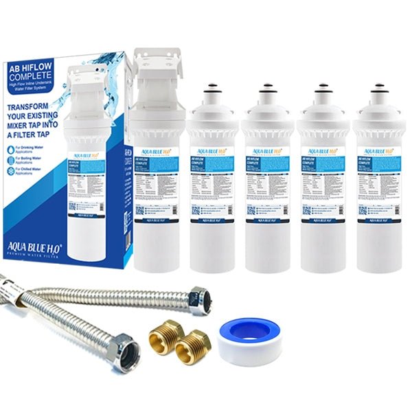 Aqua Blue H20 ™AB HIGH FLOW Inline High Flow Water Filter System - WATER FILTER DISTRIBUTORS