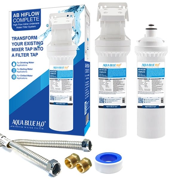 Aqua Blue H20 ™AB HIGH FLOW Inline High Flow Water Filter System - WATER FILTER DISTRIBUTORS
