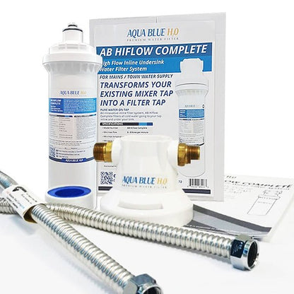 Aqua Blue H20 ™AB HIGH FLOW Inline High Flow Water Filter System - WATER FILTER DISTRIBUTORS