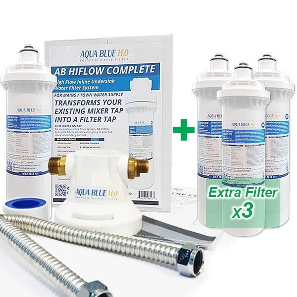 Aqua Blue H20 ™AB HIGH FLOW Inline High Flow Water Filter System - WATER FILTER DISTRIBUTORS