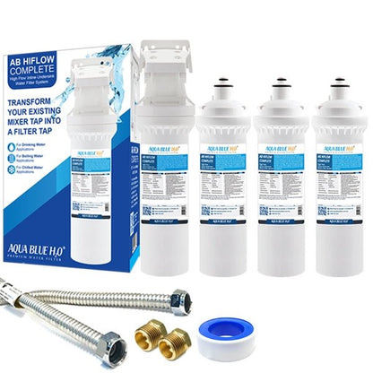 Aqua Blue H20 ™AB HIGH FLOW Inline High Flow Water Filter System - WATER FILTER DISTRIBUTORS
