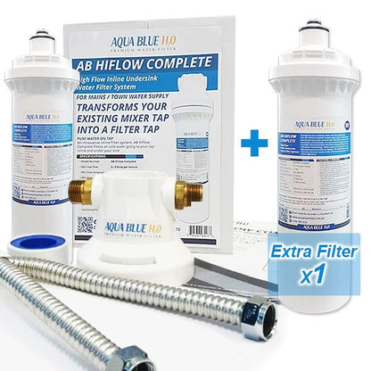 Aqua Blue H20 ™AB HIGH FLOW Inline High Flow Water Filter System - WATER FILTER DISTRIBUTORS