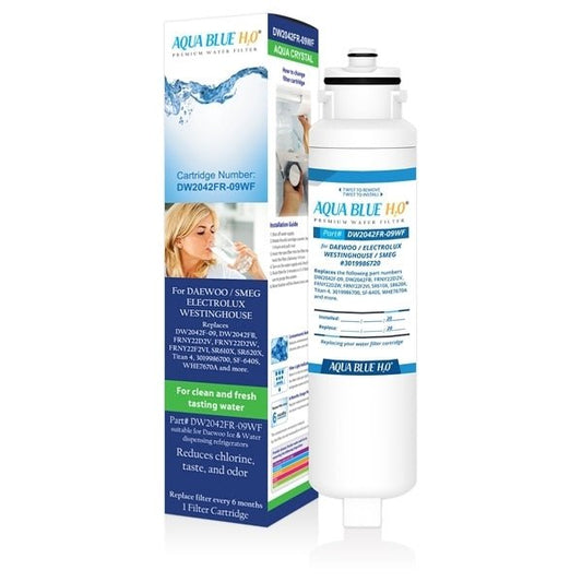Aqua Blue H20 Daewoo/Smeg Aqua Crystal DW2042FR - 09 3019986700 Replacement Fridge Filter - WATER FILTER DISTRIBUTORS