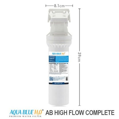 Aqua Blue H20 High Flow in - line - 4 Stage Water Filtration System Kit - WATER FILTER DISTRIBUTORS