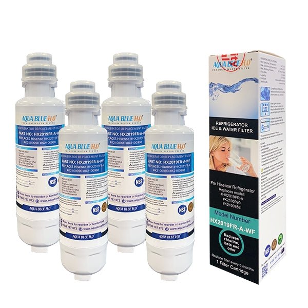 AQUA BLUE H20 Premium Hisense Fridge Filter K2100990 K2100988 HX2019FR - A - WATER FILTER DISTRIBUTORS