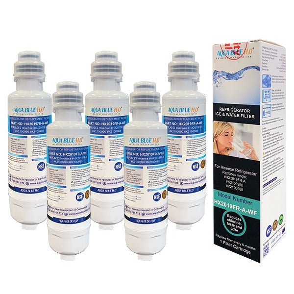AQUA BLUE H20 Premium Hisense Fridge Filter K2100990 K2100988 HX2019FR - A - WATER FILTER DISTRIBUTORS