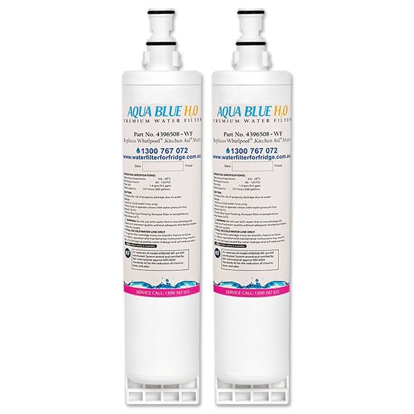 Aqua Blue H20 Replacement for Whirlpool 4396508/4396547/8212652 Fridge Filter - WATER FILTER DISTRIBUTORS