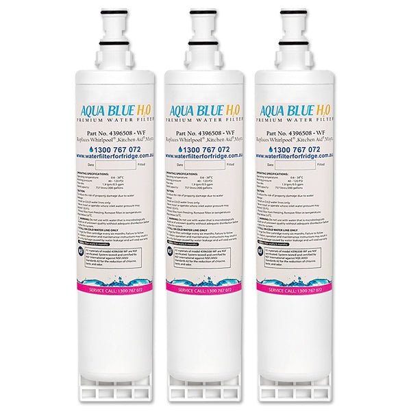 Aqua Blue H20 Replacement for Whirlpool 4396508/4396547/8212652 Fridge Filter - WATER FILTER DISTRIBUTORS