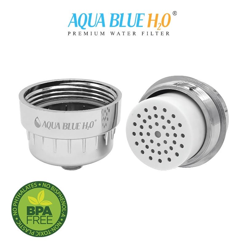 Aqua Blue h20 Shower Water Filter & Rose Complete Package SF650ARM - B - WATER FILTER DISTRIBUTORS