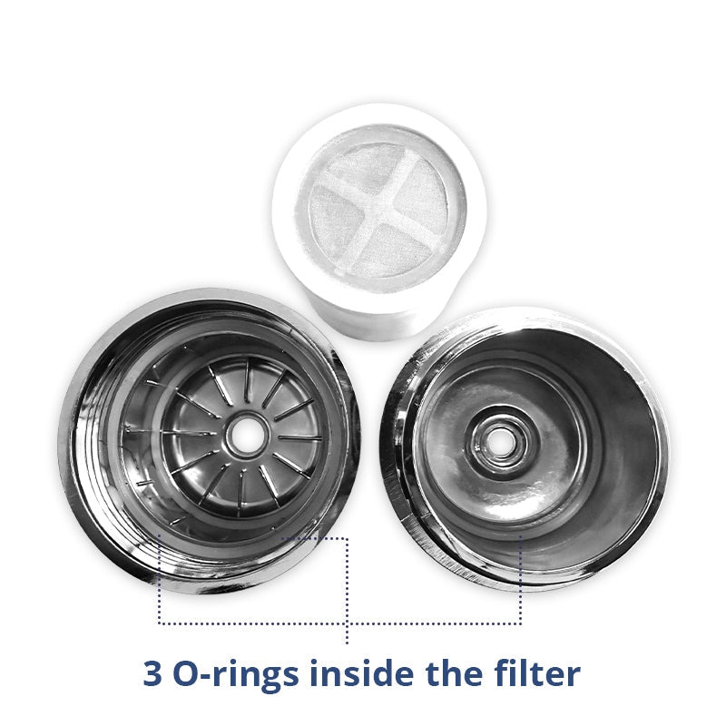 Aqua Blue h20 Shower Water Filter & Rose Complete Package SF650ARM - B - WATER FILTER DISTRIBUTORS