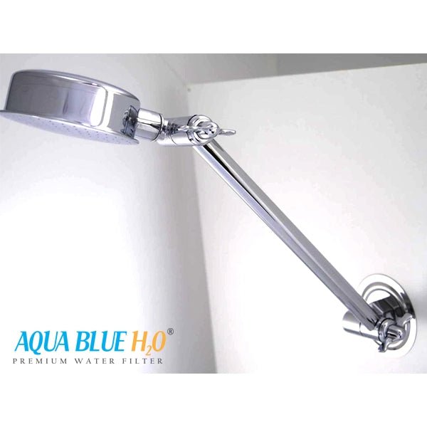 Aqua Blue h20 Shower Water Filter & Rose Complete Set SF650ARM - A - WATER FILTER DISTRIBUTORS