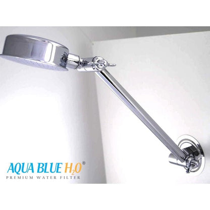 Aqua Blue h20 Shower Water Filter & Rose Complete Set SF650ARM - A - WATER FILTER DISTRIBUTORS
