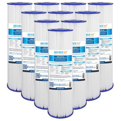 Aqua Blue H20 Washable Pleated Sediment Filter 10 x 2.5 5MIC - WATER FILTER DISTRIBUTORS