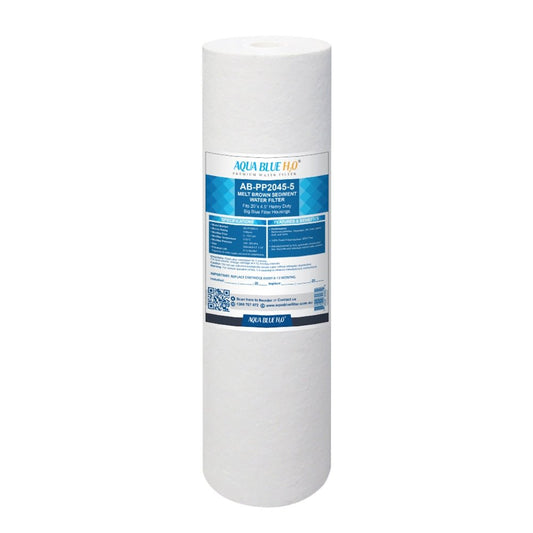 Aqua Blue H2O 20" x 4.5" Big Blue PP Sediment Filter Cartridge ABPP - 2045 - WATER FILTER DISTRIBUTORS