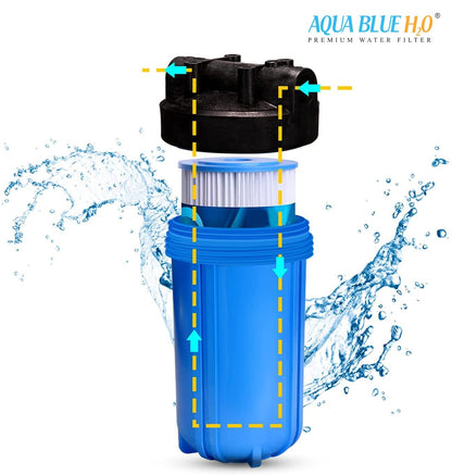 Aqua Blue H2O 20" x 4.5" Whole House Pleated Sediment Cartridge 5 Micron ABPL2045 - 5M - WATER FILTER DISTRIBUTORS