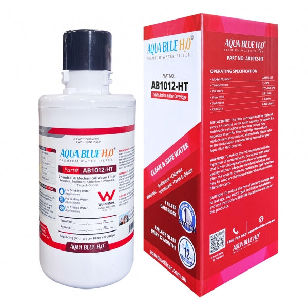 Aqua Blue H2O AB1012-HT Replacement Water Filter Cartridge for ZIP 93702