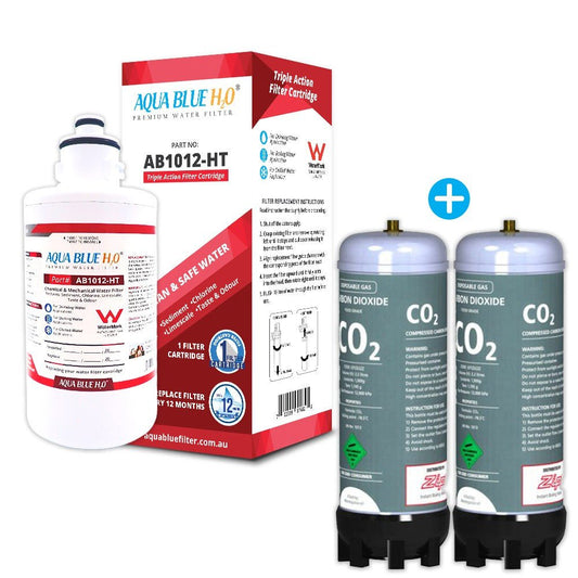 Aqua Blue H2O AB1012 - HT with 91295 Zip Sparking replacement cartridge - WATER FILTER DISTRIBUTORS