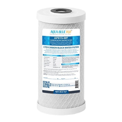 Aqua Blue H2O AP815 10 x 4.5 Whole House CTO Carbon Filter - WATER FILTER DISTRIBUTORS
