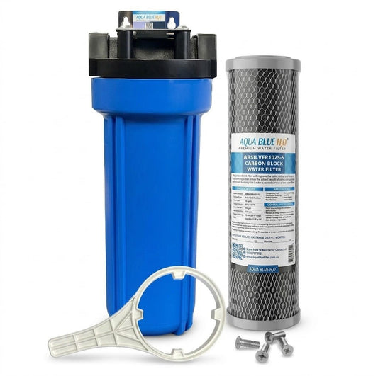 Aqua Blue H2O Carbon Block Filter - CTO Coconut Shell 10"x2.5" - WATER FILTER DISTRIBUTORS