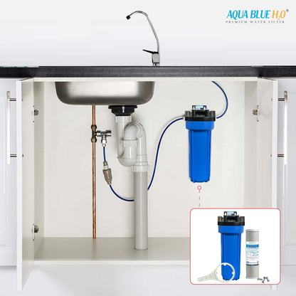 Aqua Blue H2O Carbon Block Filter - CTO Coconut Shell 10"x2.5" - WATER FILTER DISTRIBUTORS