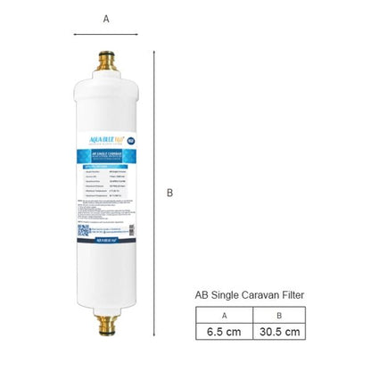 Aqua Blue H2O In - Line Caravan/RV Filter ABCR45 usa made - WATER FILTER DISTRIBUTORS