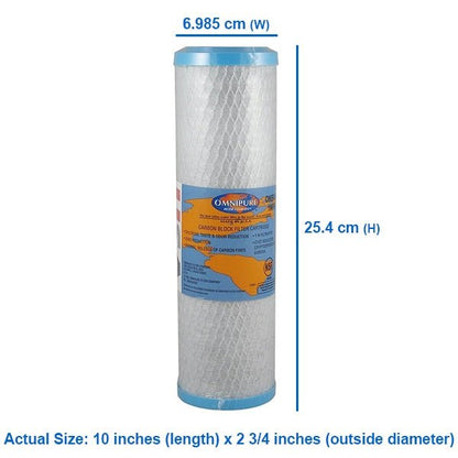 Aqua - Pure AP2200C Replacement Filter Set 1um AP110 AP187 10" - WATER FILTER DISTRIBUTORS