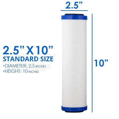 Aquametix Cerametix Fluoride Ceramic OBE Cartridge 10" x 2.5" CB - CeraM - 10 - WATER FILTER DISTRIBUTORS