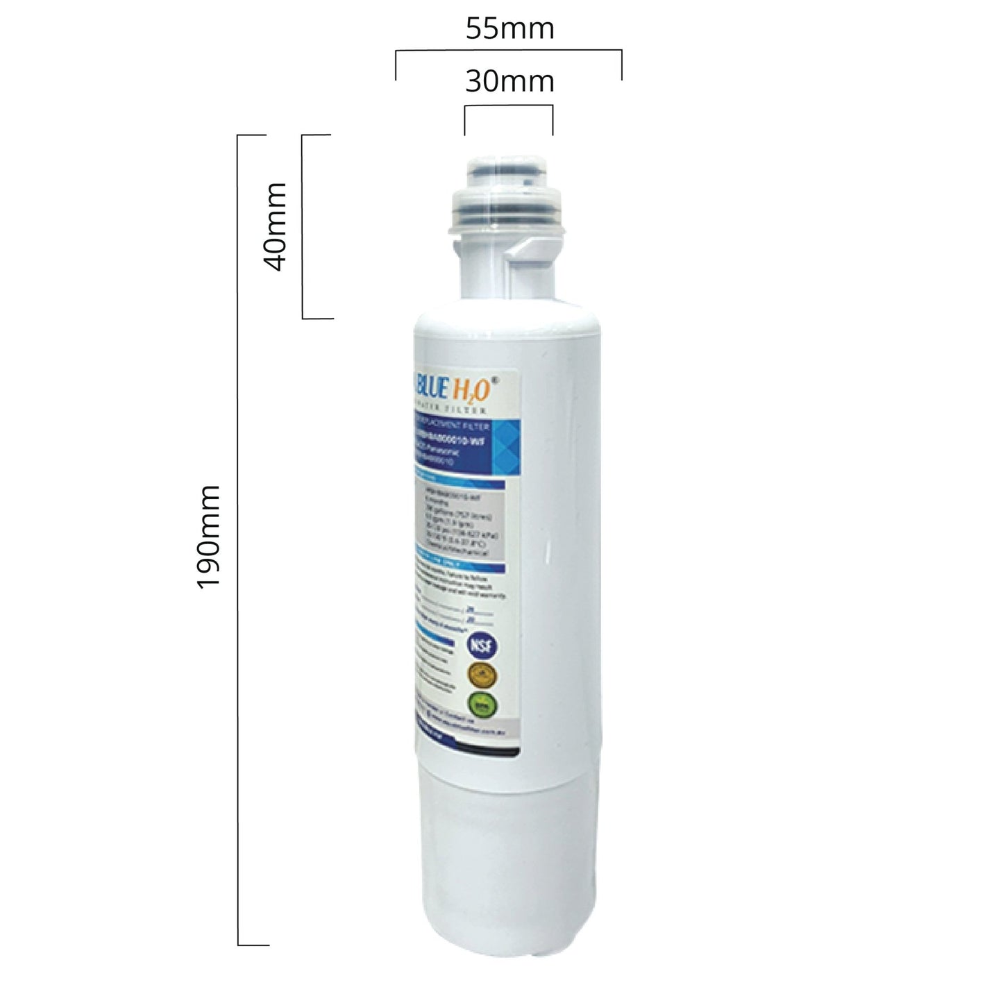 ARBHBAB00010 Replacement Water Filter for Panasonic Fridge NR - XY680L NR - CW530JVSA CW530JVAU - WATER FILTER DISTRIBUTORS