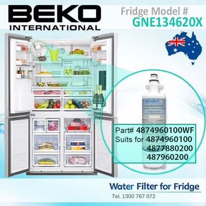 Beko 4874960100 Internal replacement filter by Aqua Blue H2O - WATER FILTER DISTRIBUTORS