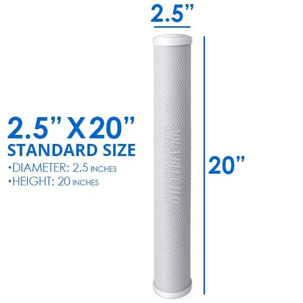 Big Blue 20"x2.5" Whole House CTO Carbon Block 5M - WATER FILTER DISTRIBUTORS